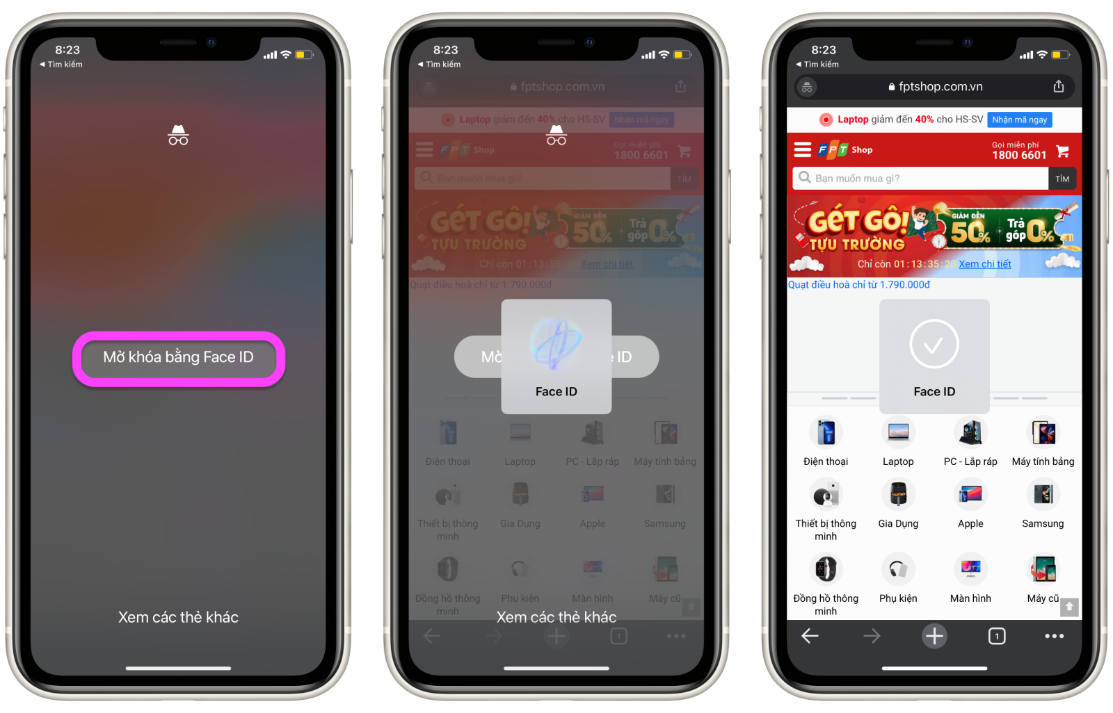 Cách khóa các tab riêng tự nhạy cảm trên iPhone bằng Face ID - Ảnh 3