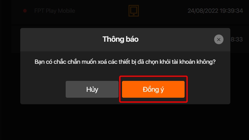 Cách đăng xuất tài khoản FPT Play từ xa bằng máy tính
