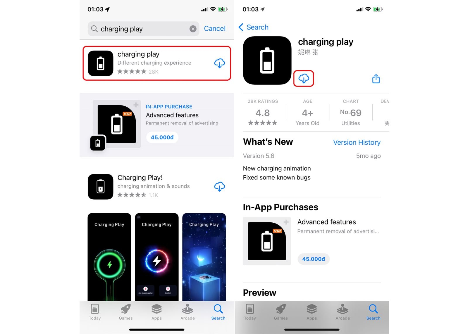 Hướng dẫn cách tạo hiệu ứng sạc pin cho iPhone Hướng dẫn cách tạo hiệu ứng sạc pin cho iPhone 1