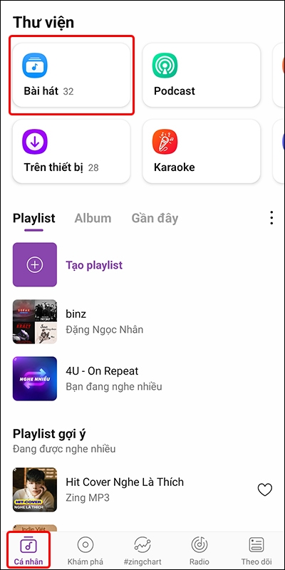 Cách chặn bài hát và nghệ sĩ trong danh sách phát nhạc Zing MP3