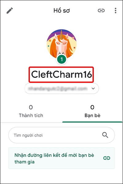 Cách đổi tên người chơi trong ứng dụng Play Games