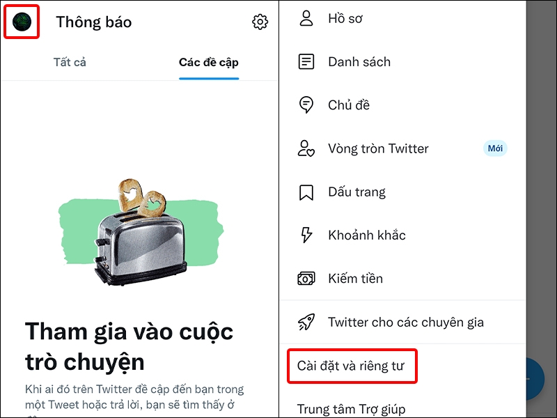 Hướng dẫn tắt dịch vụ vị trí trên ứng dụng Twitter