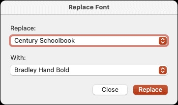 Mẹo thay đổi phông chữ cho bản trình chiếu PowerPoint (6)