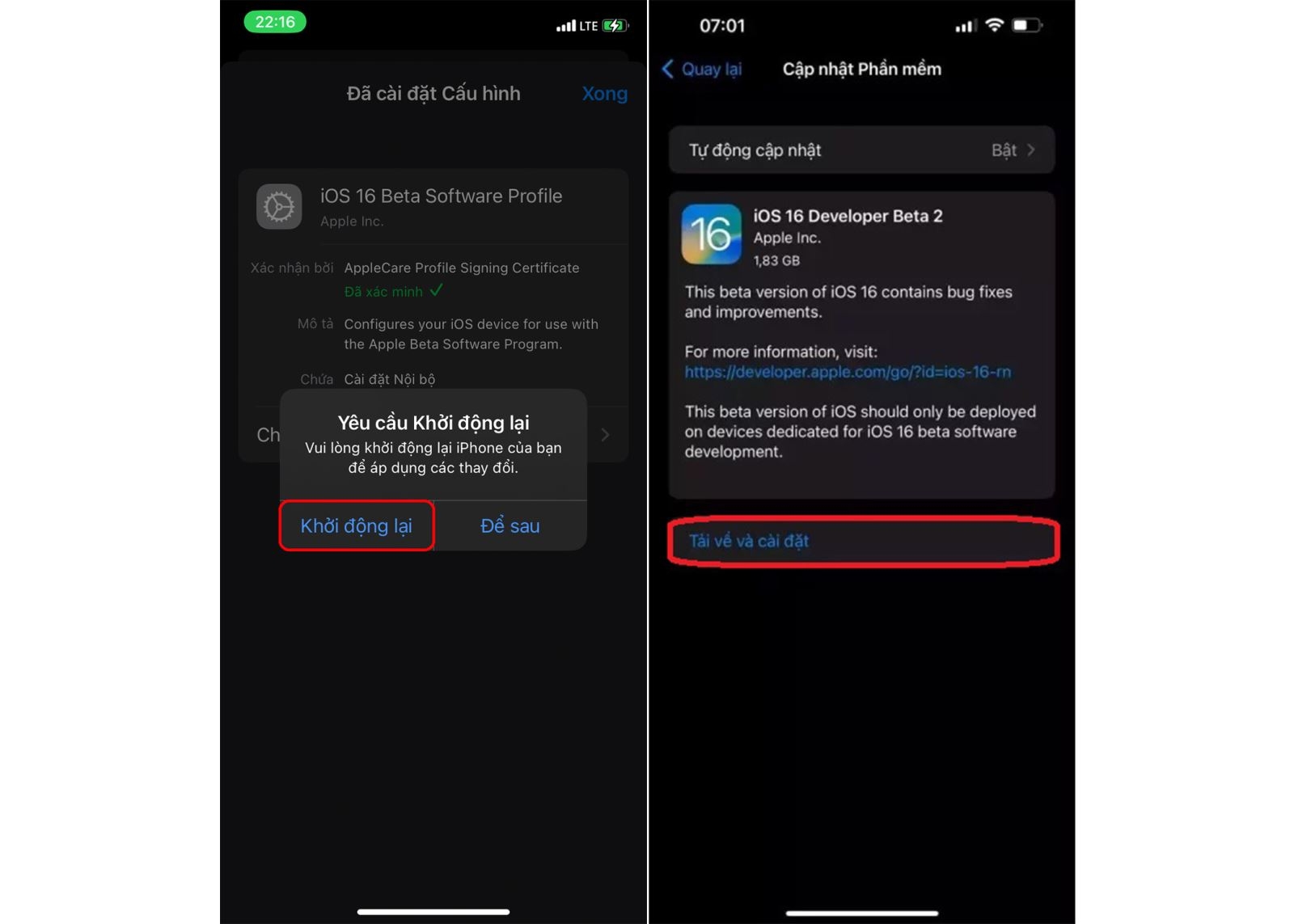 Hướng dẫn cách cập nhật iOS 16.1 beta 1 đơn giản nhất 8