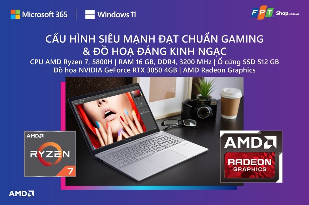 Asus Vivobook Pro M3500QC-L1327W hội tụ đủ các yếu tố mà một máy tính doanh nhân cần có! 6