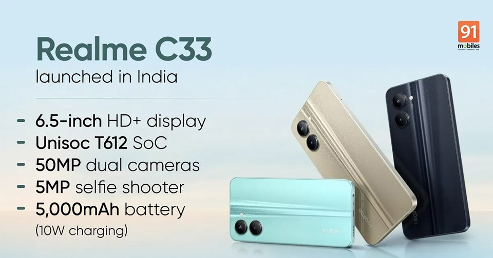 Realme C33 ra mắt (ảnh 2) Realme C33 ra mắt (ảnh 2)