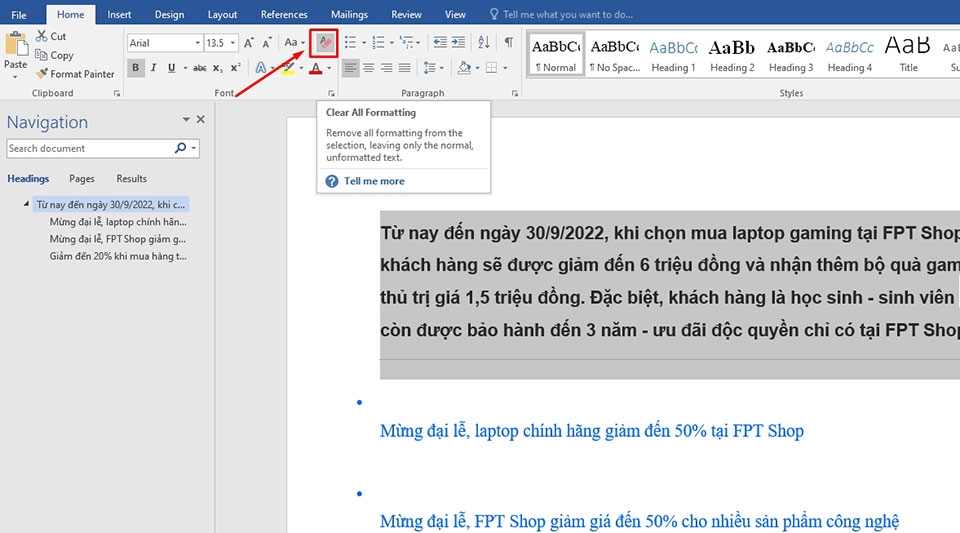 Sửa lỗi không bôi đen được văn bản trong Word - Ảnh 02