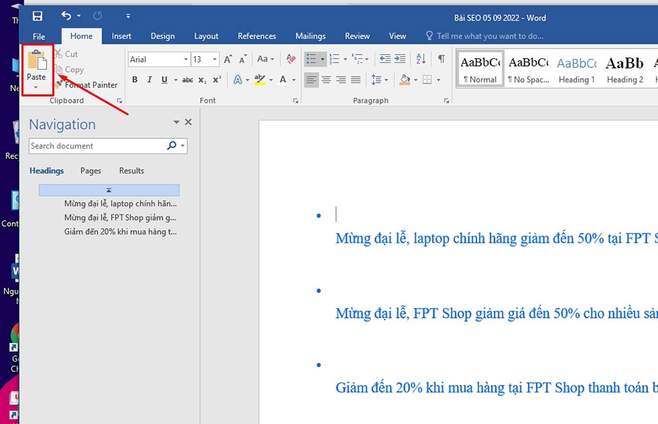 Sửa lỗi không bôi đen được văn bản trong Word - Ảnh 08