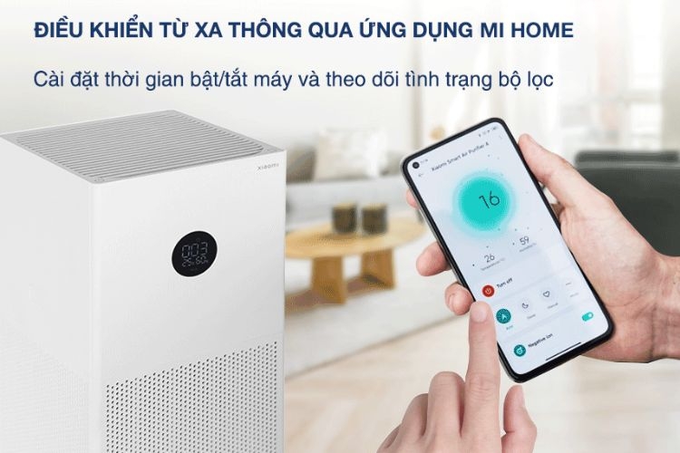 Máy lọc không khí Xiaomi Mi Air Purifier 4 điều khiển qua Mi Home