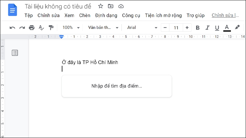 Cách đánh dấu vị trí cụ thể trong Google Docs