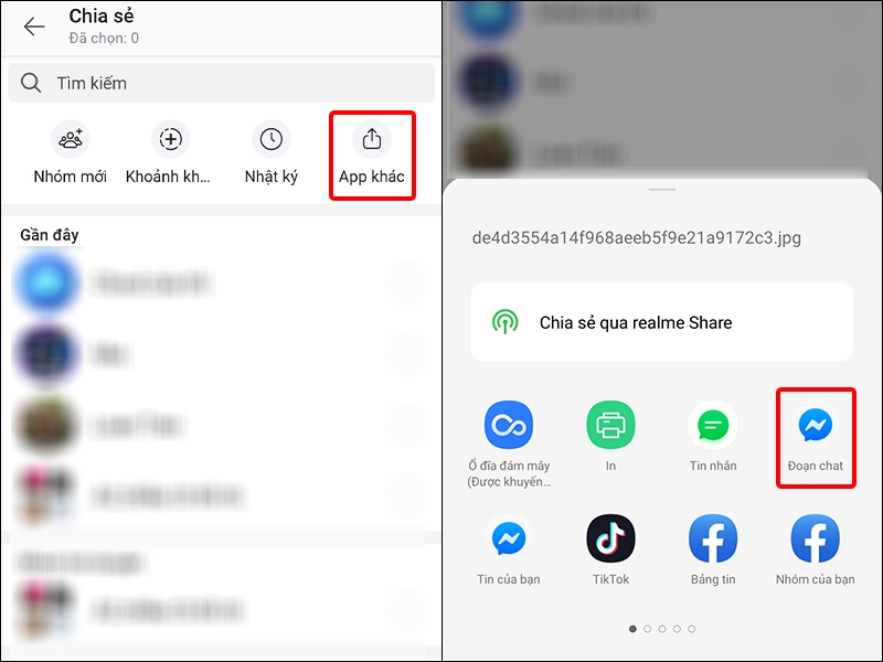 Mẹo chia sẻ tin nhắn từ Zalo sang Messenger