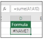 Lỗi Excel phổ biến 190