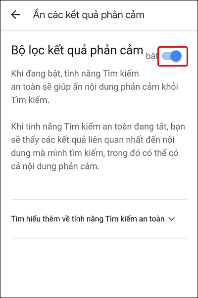 Cách ẩn kết quả phản cảm trên Google bằng điện thoại