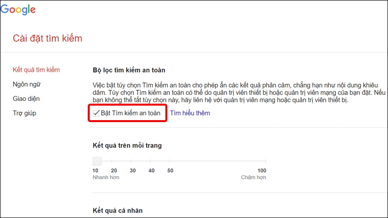 Cách ẩn kết quả phản cảm trên Google bằng máy tính