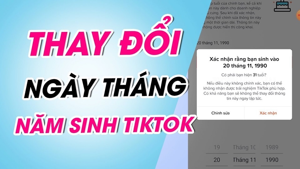 Những lưu ý khi đổi ngày sinh trên TikTok