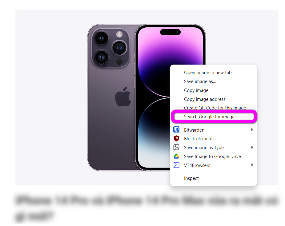 Cách khôi phục tùy chọn Search Google for Image - Ảnh 4