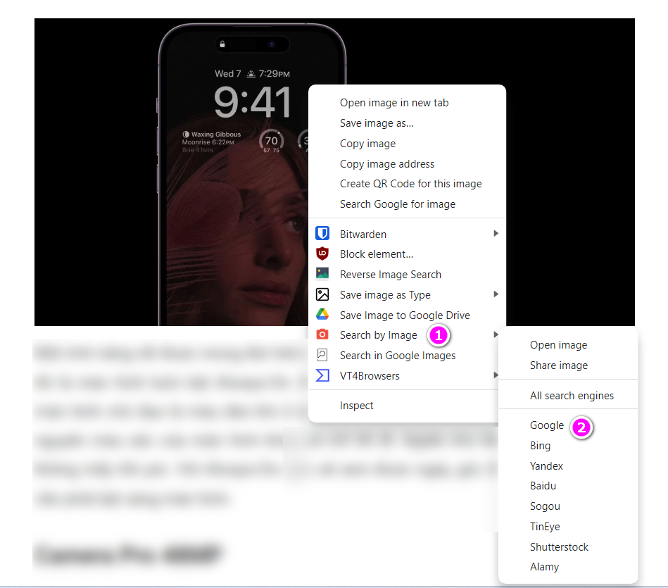 Cách khôi phục tùy chọn Search Google for Image - Ảnh 6