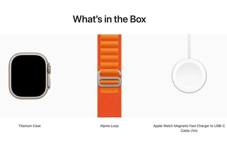 Apple Watch Ultra sẽ được tặng kèm bộ sạc cáp bện mới