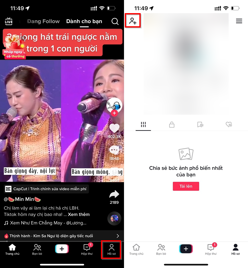 Tìm bạn bè Facebook trên TikTok 1