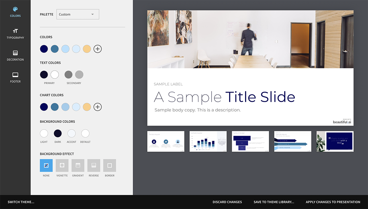 web làm PowerPoint Beautiful.ai