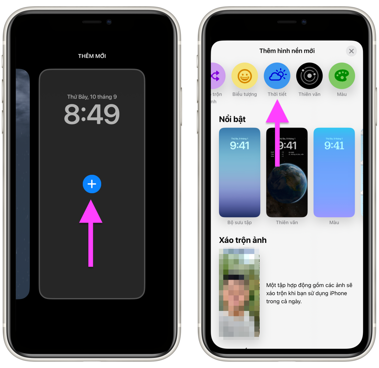 Cách cập nhật tình hình thời tiết qua hình nền iPhone - Ảnh 2