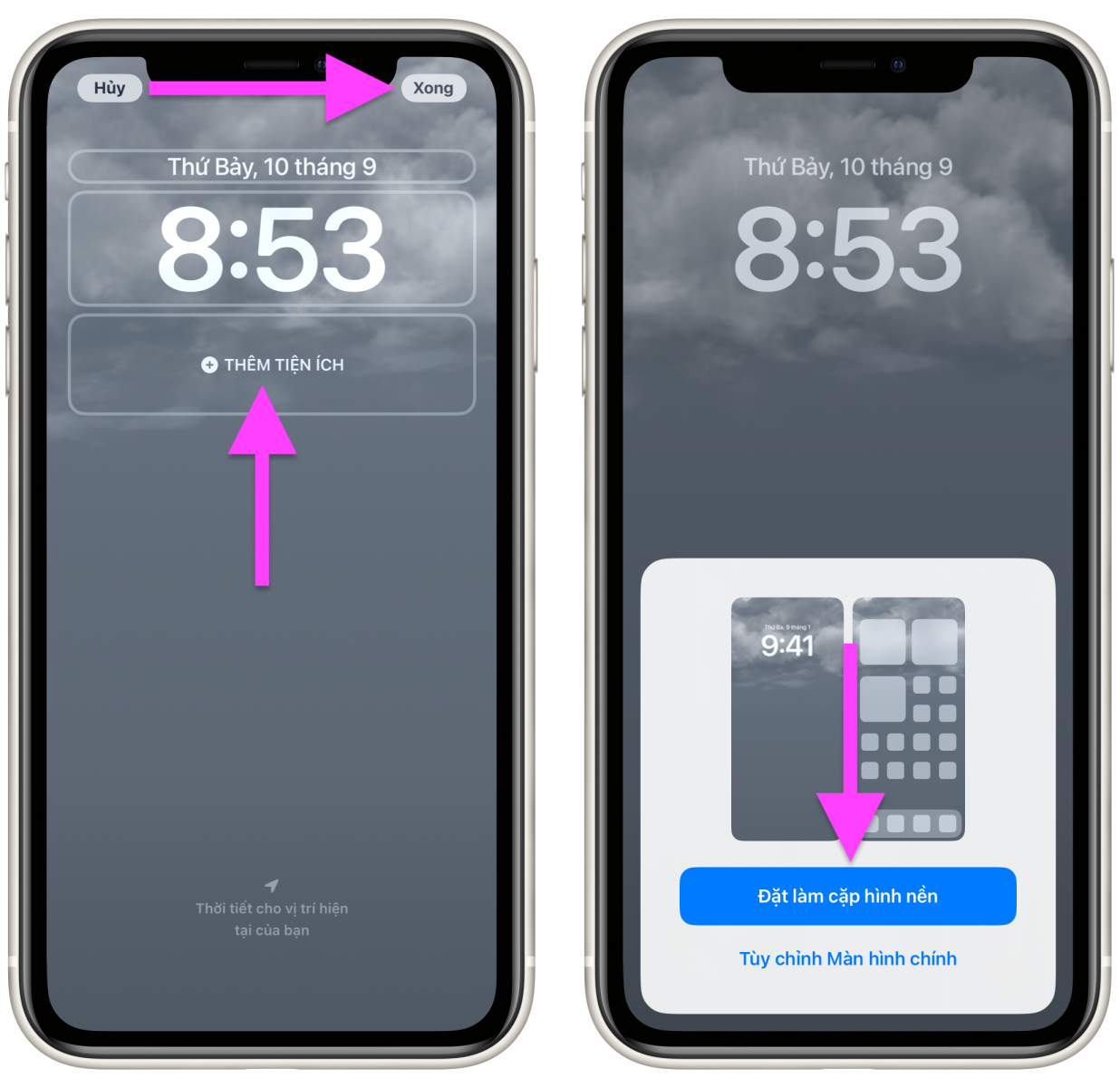 Cách cập nhật tình hình thời tiết qua hình nền iPhone - Ảnh 3