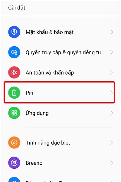 Cách bật chế độ hiệu suất cao trên điện thoại Realme