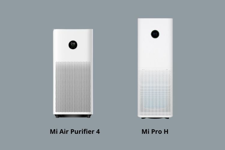 So sánh thiết kế máy lọc không khí Xiaomi Mi Air Purifier 4 với Mi Pro