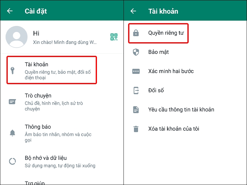 Cách ẩn thời gian hoạt động cuối cùng của bạn trên WhatsApp