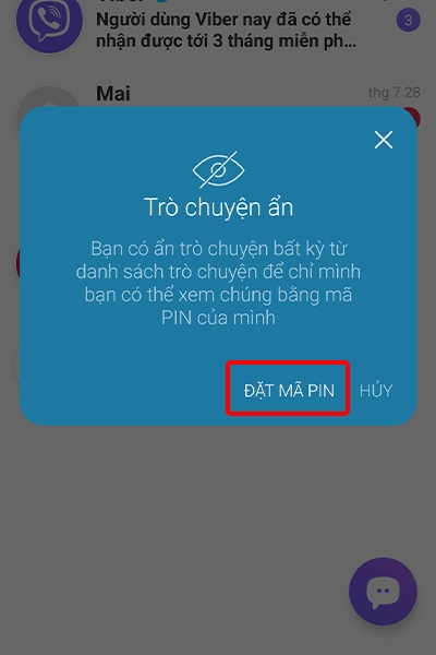 Cách ẩn cuộc trò chuyện quan trọng trên ứng dụng Viber
