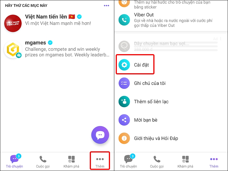 Cách thay đổi mã PIN của cuộc Trò chuyện ẩn