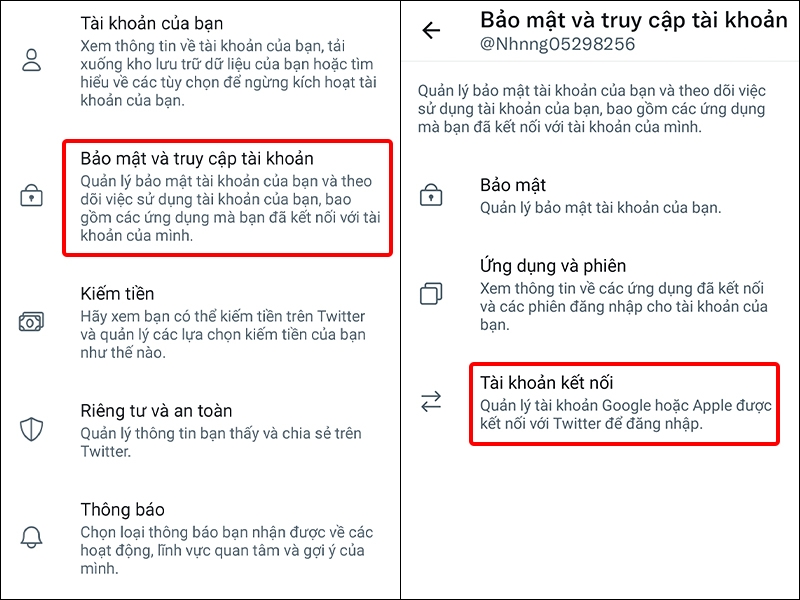 Hướng dẫn ngắt kết nối tài khoản liên kết với Twitter