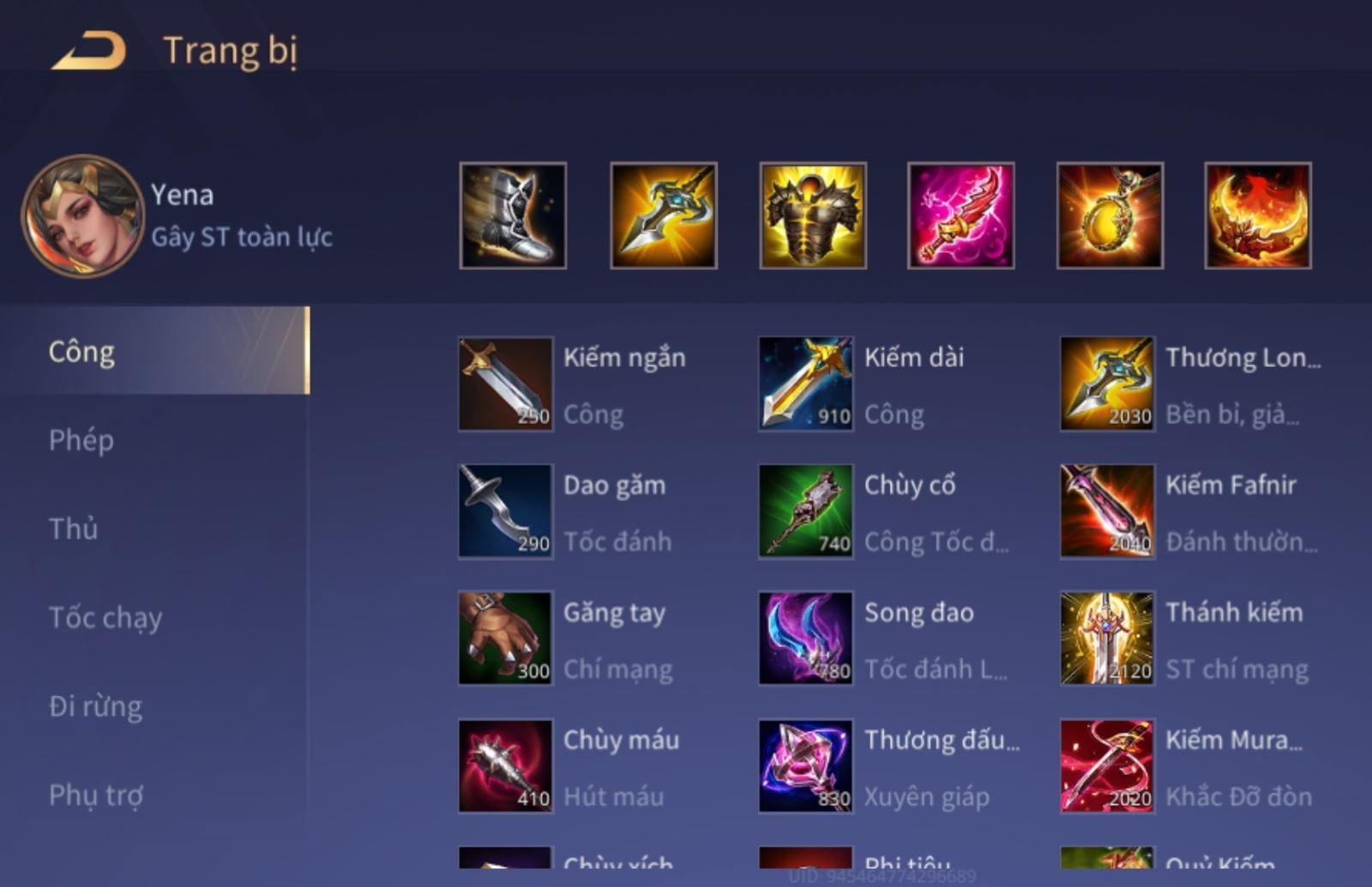 Những điều cần biết để chơi tốt tướng Yena trong Liên Quân Mobile