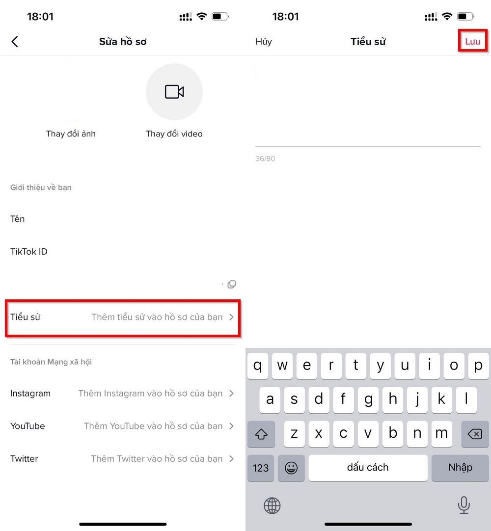 Cách để link Facebook trên TikTok 4