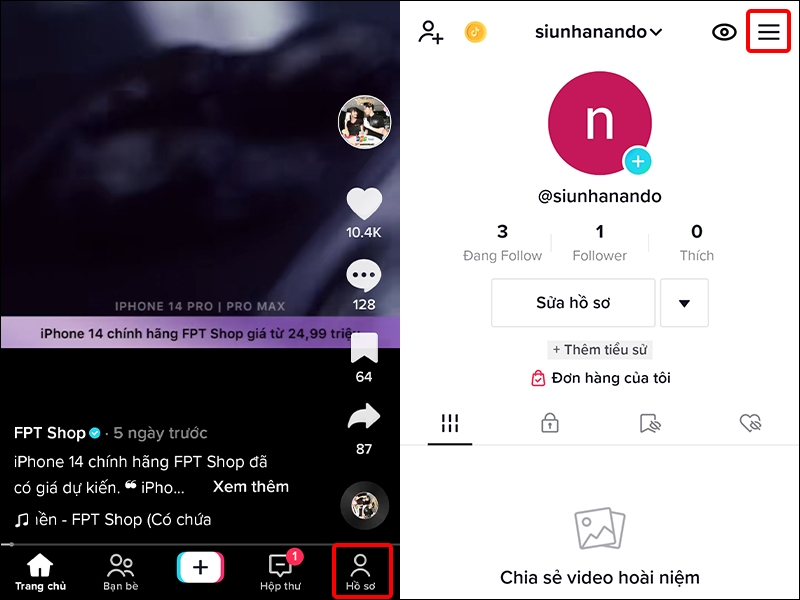 Cách chia sẻ mã QR tài khoản TikTok cá nhân sang Zalo