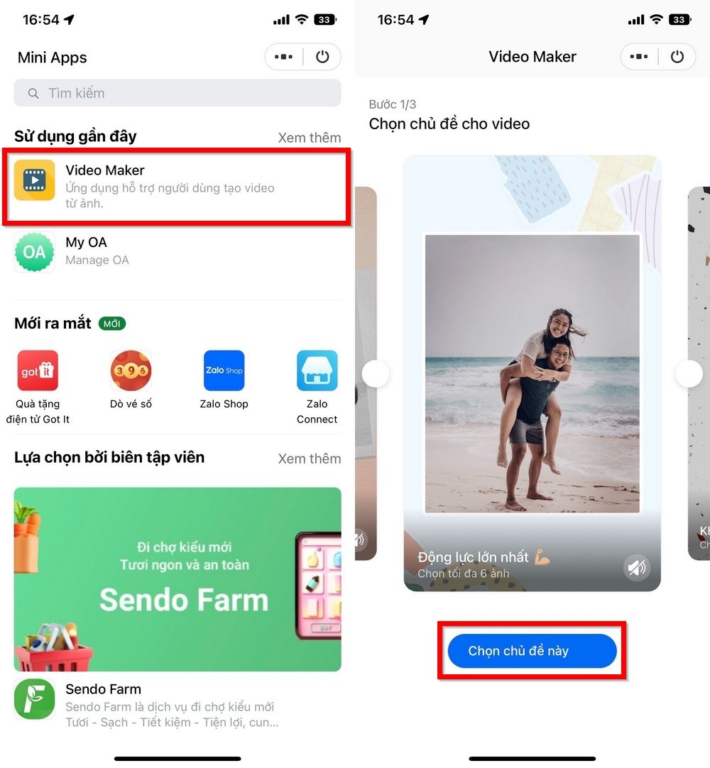 Cách tạo video từ ảnh trên ứng dụng Zalo 2