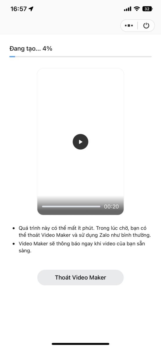 Cách tạo video từ ảnh trên ứng dụng Zalo 5