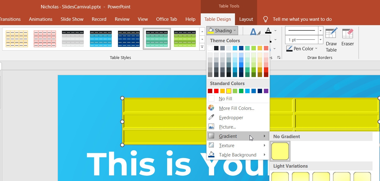 Hướng dẫn tạo bảng cực dễ trong PowerPoint (7)