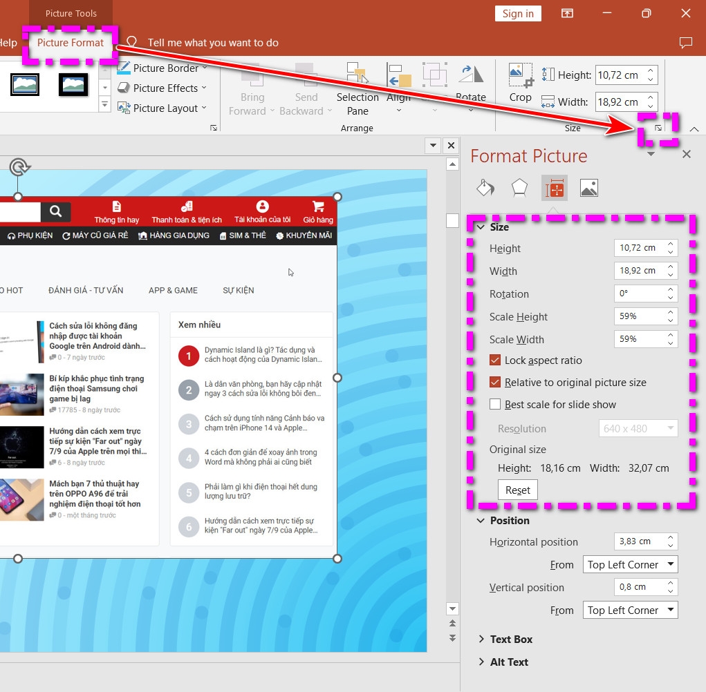 Mách bạn những cách cắt ảnh trong PowerPoint cần biết (4)