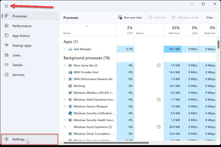 Bí quyết thay đổi trang khởi động của Task Manager trên Windows 11 (4)