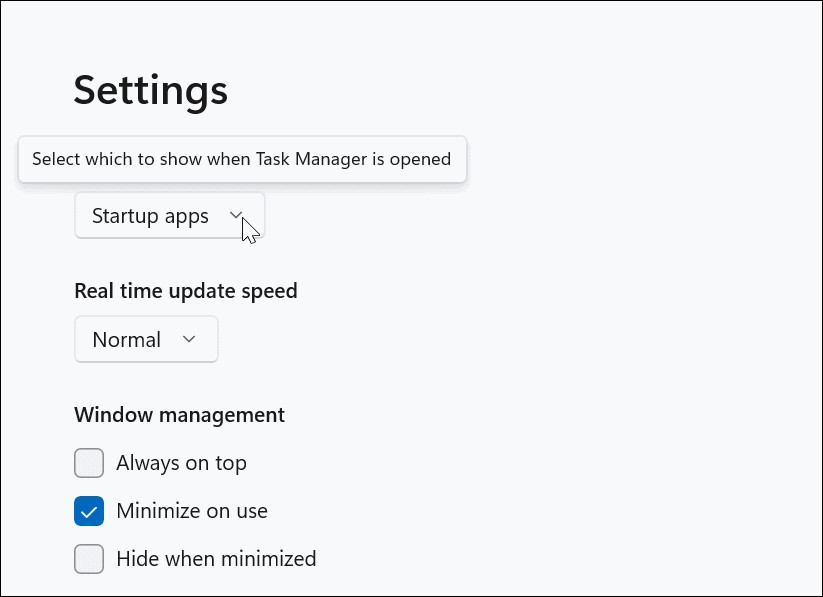 Bí quyết thay đổi trang khởi động của Task Manager trên Windows 11 (5)
