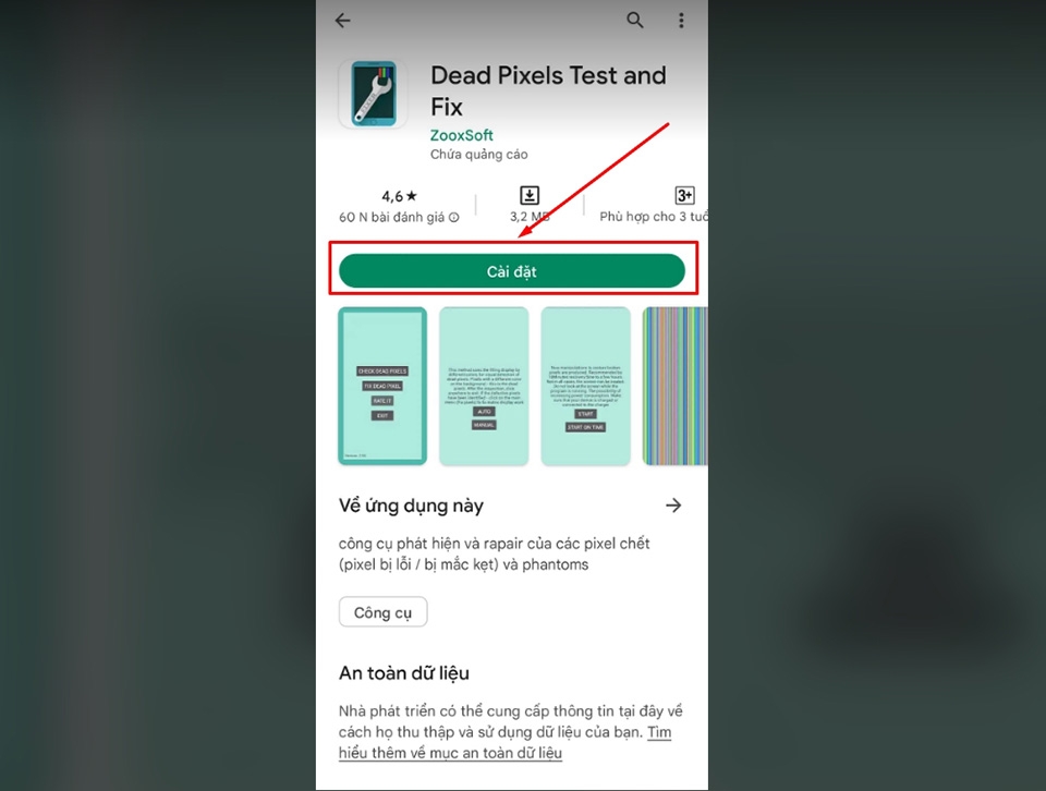 Màn hình điện thoại có điểm chết - Ảnh 02