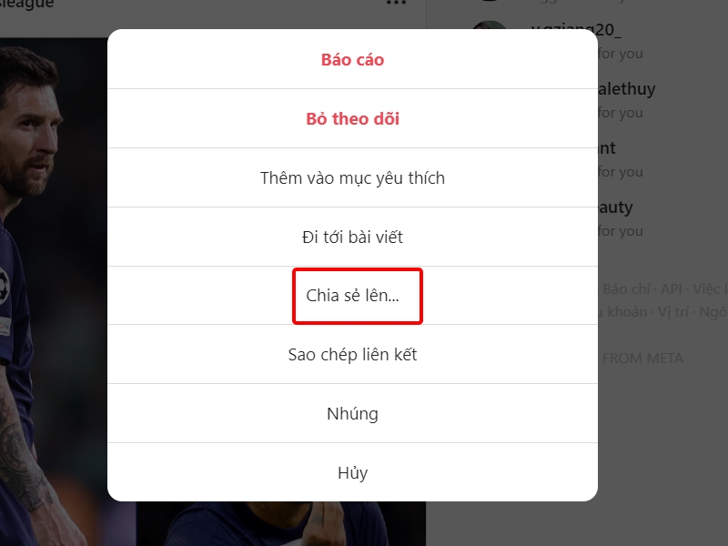 Chia sẻ bài viết trên Instagram bằng mã QR với máy tính