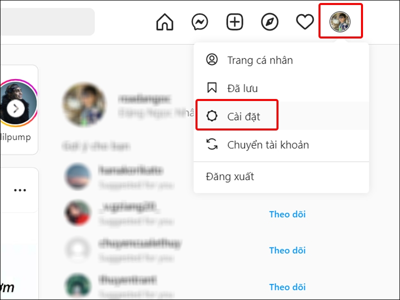 Cách bật, tắt thông báo Instagram qua email trên máy tính