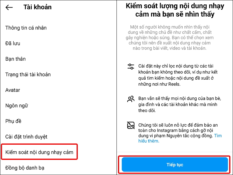 Kiểm soát nội dung nhạy cảm trên Instagram (Ảnh 3)