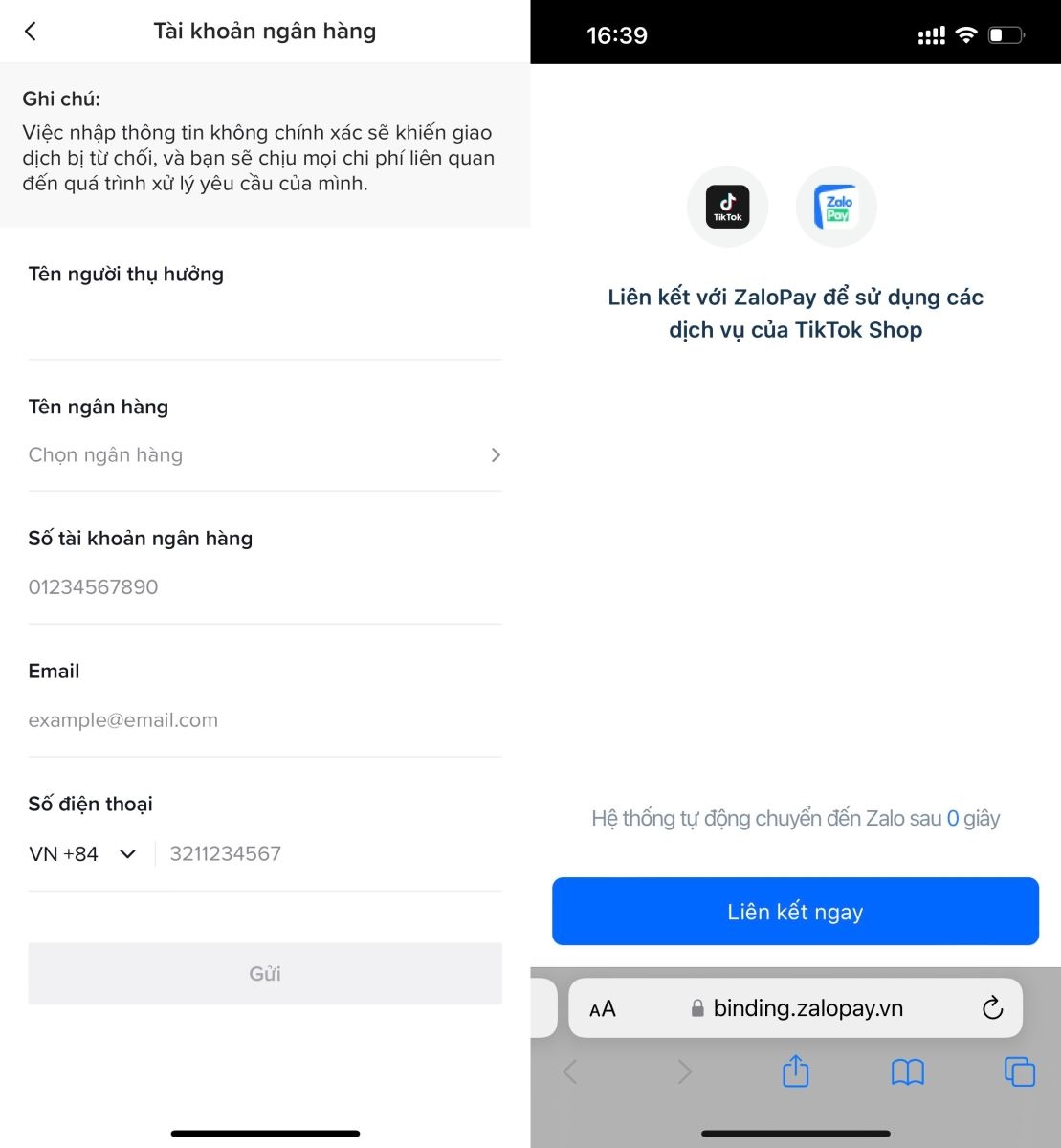 Cách thêm phương thức hoàn tiền trên TikTok Shop 4