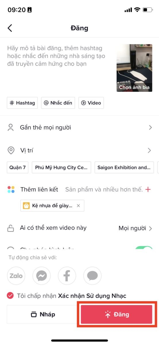 Cách thêm sản phẩm vào video TikTok 4