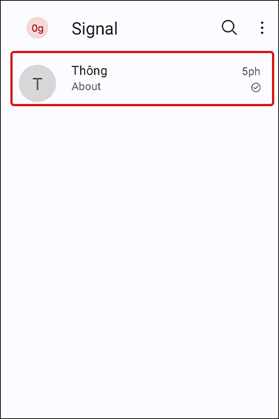 Cách chia sẻ liên hệ trong danh bạ trên ứng dụng Signal