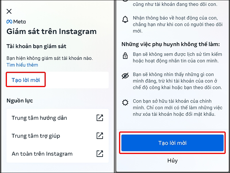 Hướng dẫn giám sát con nhỏ trên Instagram