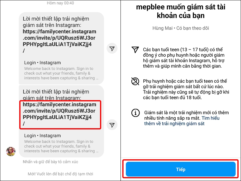 Hướng dẫn giám sát con nhỏ trên Instagram